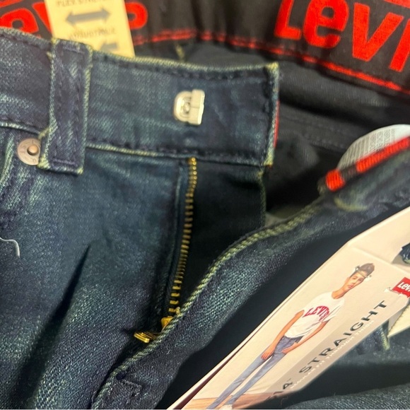 Levi's 514 Straight Flex Stretch Boys 7X Regular Stain Release Adjustable Waist - Picture 10 of 10